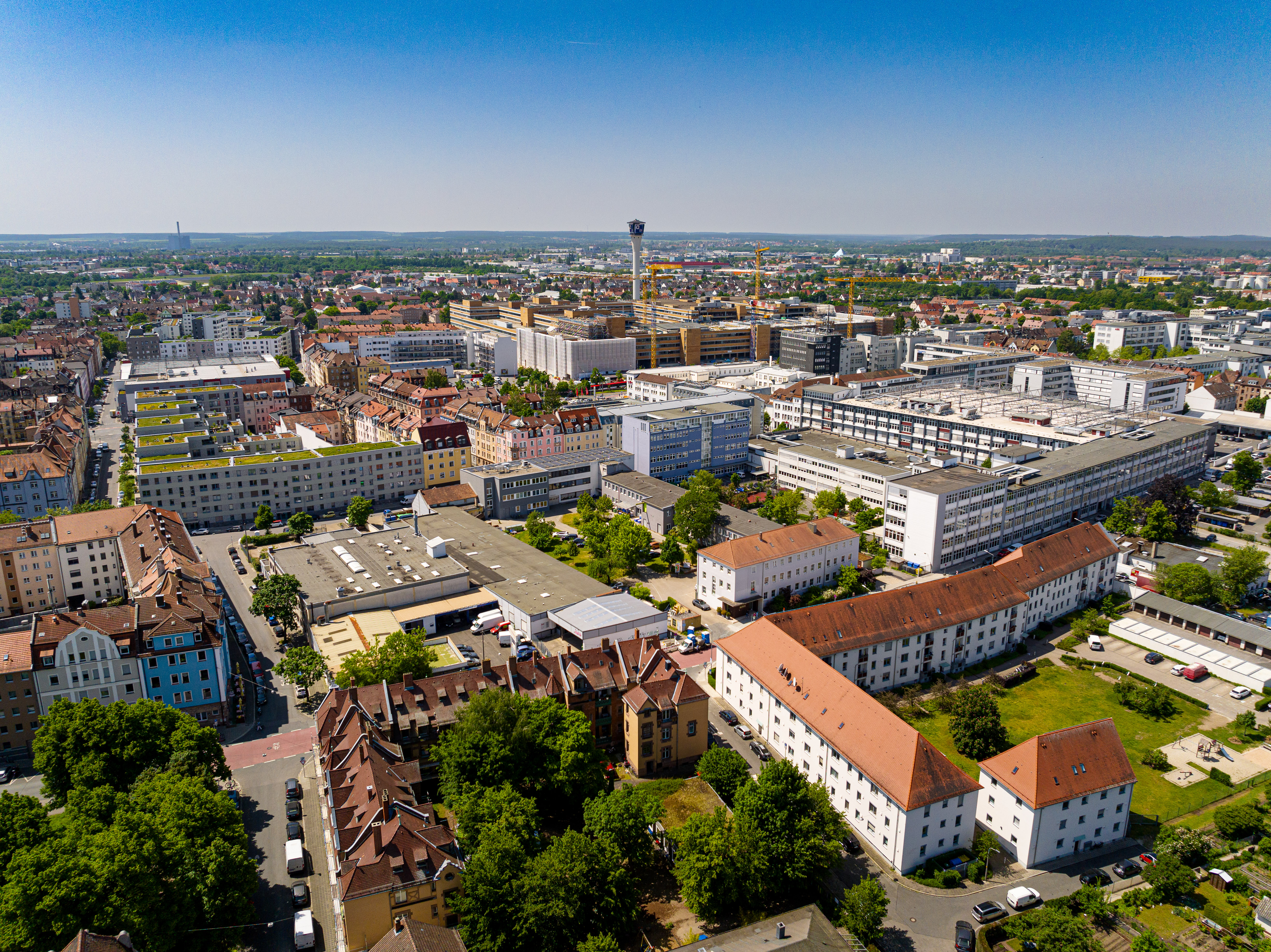 Noris Group headquarters Muggenhof from above