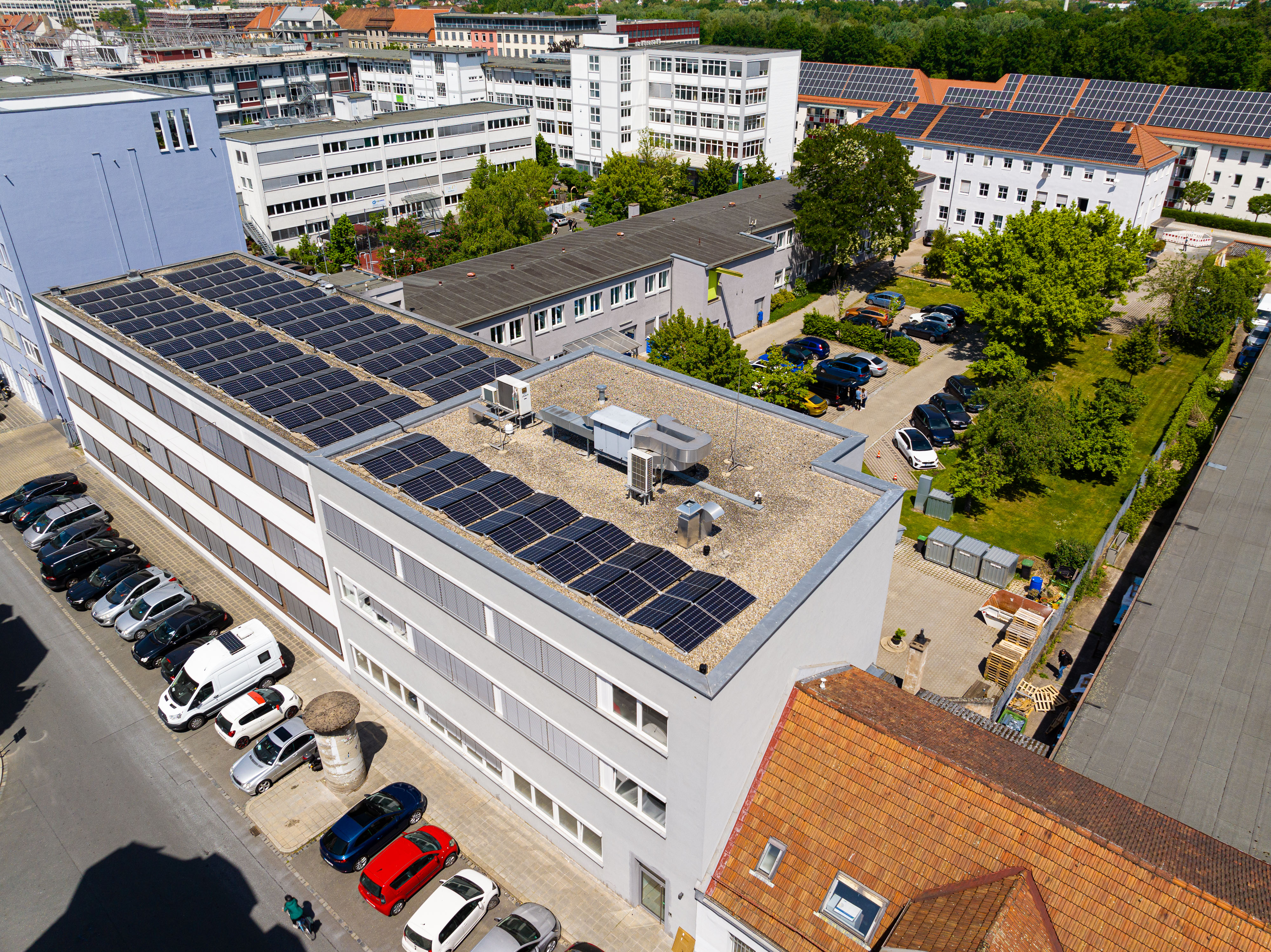 View of Noris main building from above