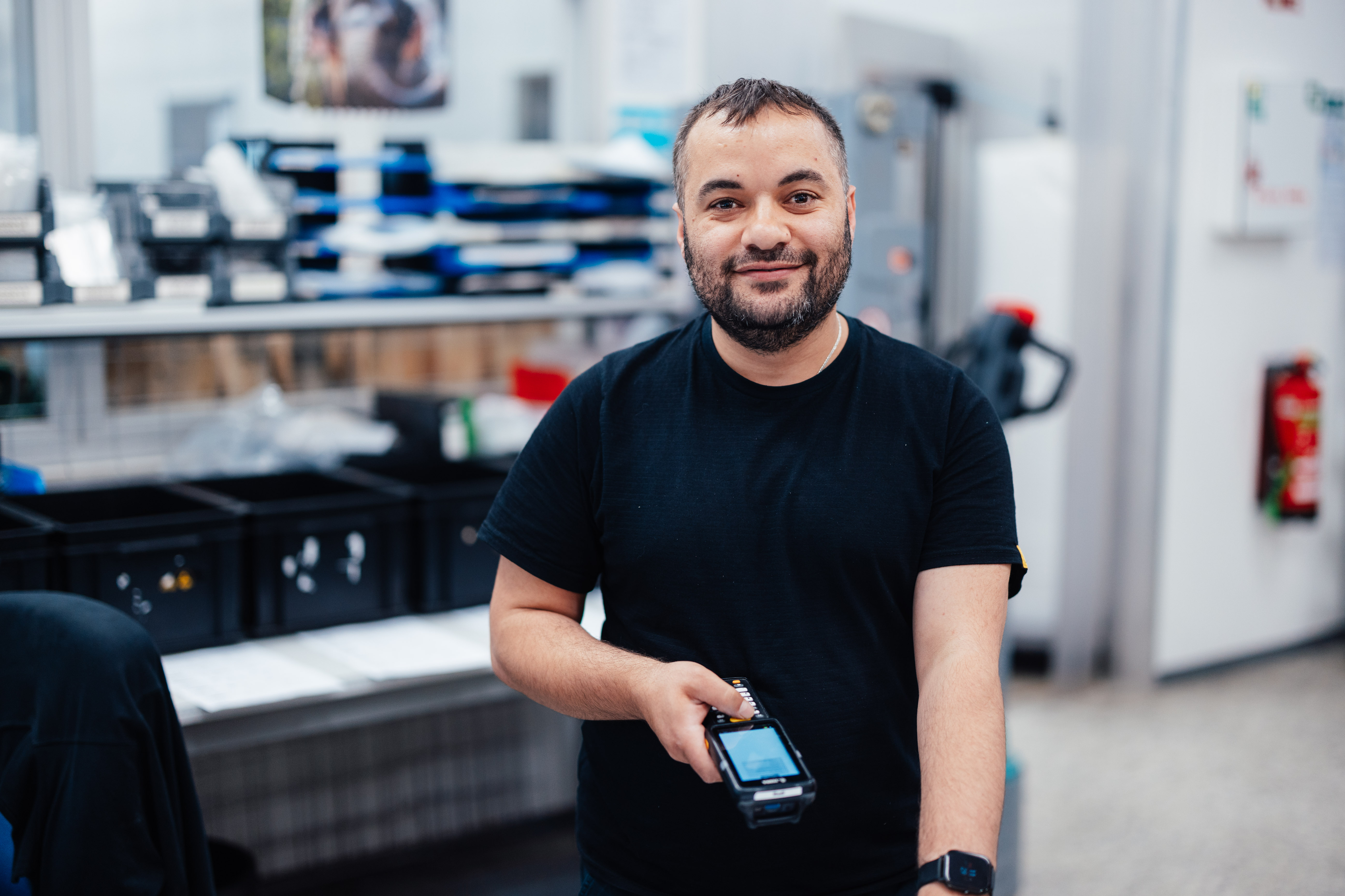 The image shows a warehouseman